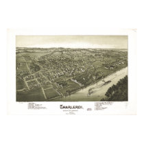 1897 Charleroi, mapa panorámico de la opinión de o posters by PaperTimeMachine 1897 Charleroi, mapa panorámico de la opinión de o posters