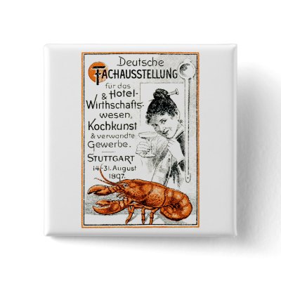 1897 Culinary Poster Button by historicimage