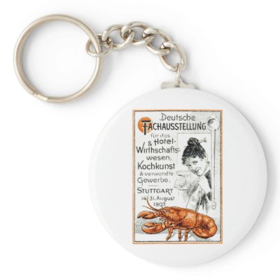 1897 Culinary Poster Key Chains by historicimage