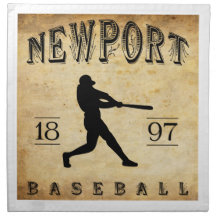 1897 Newport Rhode Island Baseball Cloth Napkin
