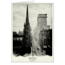 1898 Broadway New York City Greeting Card