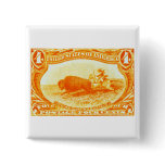 1898 Indian Hunting Buffalo Pinback Button