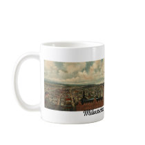 1898 Milwaukee, WI Birds Eye View Mug