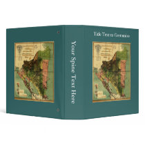 1898 Official Map of Nicaragua Binders