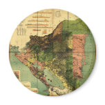 1898 Official Map of Nicaragua Fridge Magnet