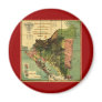 1898 Official Map of Nicaragua Fridge Magnet