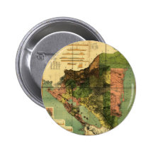 1898 Official Map of Nicaragua Pins