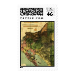 1898 Official Map of Nicaragua Stamp