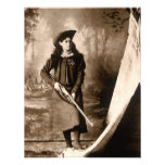 1898 Photo of Miss Annie Oakley Holding a Rifle Custom Invites