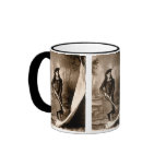 1898 Photo of Miss Annie Oakley Holding a Rifle Coffee Mugs