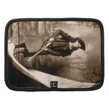 1898 Portrait of Miss Annie Oakley Holding a Rifle Organizer