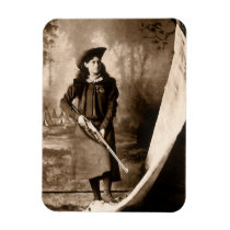 1898 Portrait of Miss Annie Oakley Holding a Rifle Rectangle Magnets