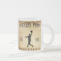 1898 Stevens Point Wisconsin Basketball Coffee Mugs