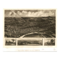 1899 Concord, NH Birds Eye View Panoramic Map posters by PaperTimeMachine 1899 Concord, NH Birds Eye View Panoramic Map posters