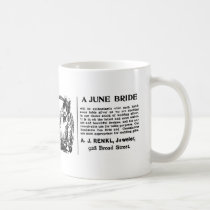 1899 June Bride advertisement mugs