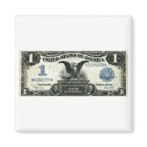1899 One Dollar US Silver Certificate Magnet