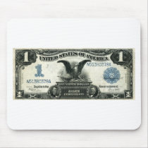 1899 One Dollar US Silver Certificate Mousepad