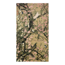 18.桃花小禽図, 若冲 Peach Blossoms & Small Birds, Jakuchū Posters