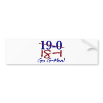 18-1 Go G-Men Bumper Stickers