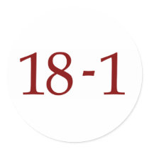 18-1 STICKERS