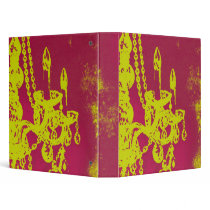 $18.95 Chandelier Glamour Binder Work School Pink