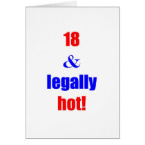 18 and legally hot! cards