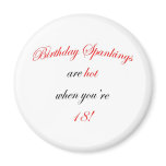 18 Birthday Spanking Refrigerator Magnet