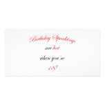 18 Birthday Spanking Customized Photo Card