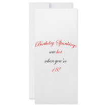 18 Birthday Spanking Custom Rack Cards