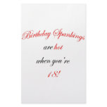 18 Birthday Spanking Personalized Stationery