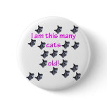 18 Cat Heads Old Button