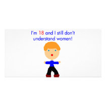 18 Don't understand women Picture Card