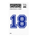 18 - Eighteen Postage Stamp