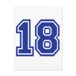 18 - Eighteen Post Card