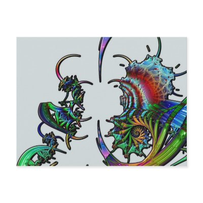 18 Fractal Seashell Post Card by sky_art