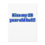 18 kiss my butt post card