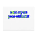 18 kiss my butt post card