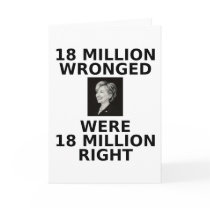 18 million wronged, greeting card
