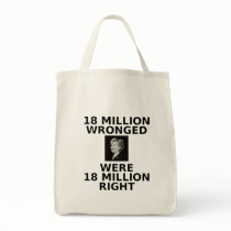 18 million wronged, tote bag