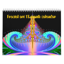 18 month fractal art calendar