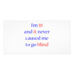 18 never gone blind photo card template