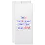18 never gone blind rack card design