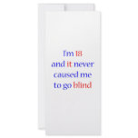 18 never gone blind rack cards