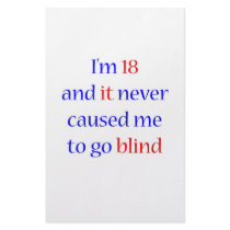 18 never gone blind stationery
