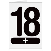 18 Plus Years Old - Black cards by visualnewbie 18 Plus Years Old - Black cards