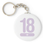 18 Plus Years Old - Pink Key Chain