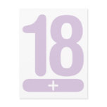 18 Plus Years Old - Pink Postcards