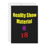 18 Reality Show Material Personalized Announcements