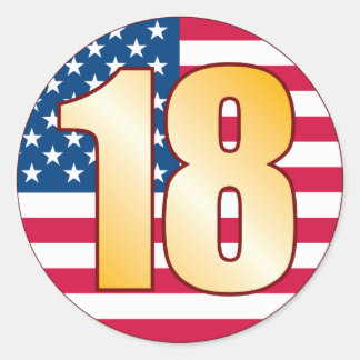 Number 18 Stickers | Zazzle