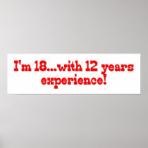 18 With 12 Years Experience Poster